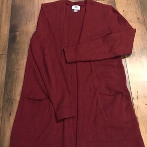 Old Navy burgundy cardigan